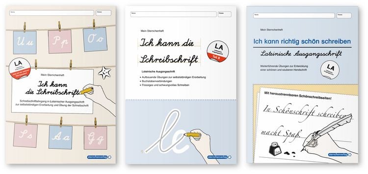 Produktbild: Ich kann die Schreibschrift LA + &Uuml;bungsheft 1 und 2 - Lateinische Ausgangsschrift - 3 Hefte im Set