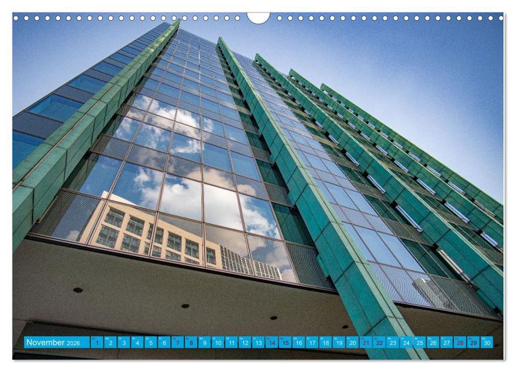 Produktbild: Towers of Frankfurt Fotokalender 2026 (Wandkalender 2026 DIN A3 quer), CALVENDO Monatskalender