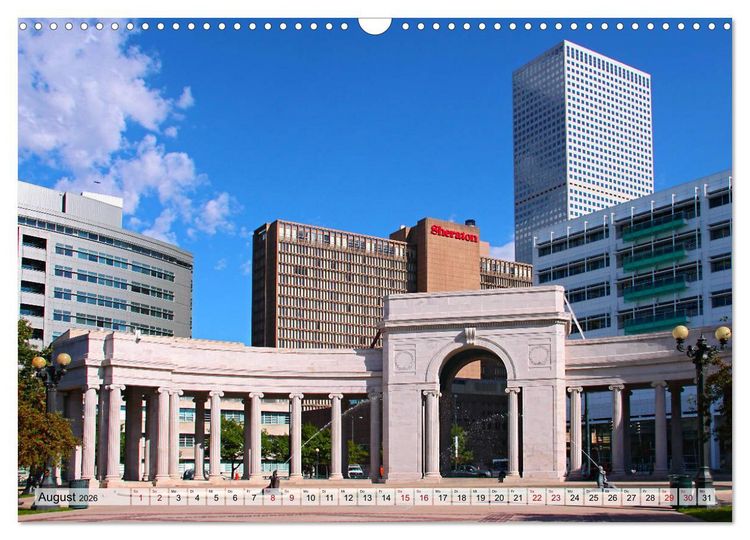 Produktbild: Denver Stadtansichten (Wandkalender 2026 DIN A3 quer), CALVENDO Monatskalender