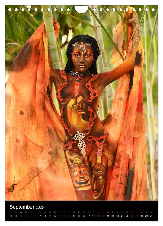 Produktbild: Equatorial Guinea Bodypainting Festival "Origins" (Wandkalender 2026 DIN A4 hoch), CALVENDO Monatskalender