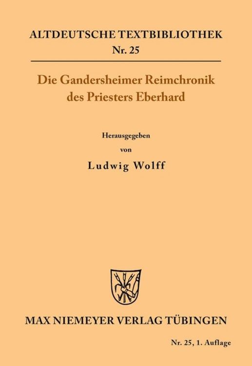 Produktbild: Die Gandersheimer Reimchronik