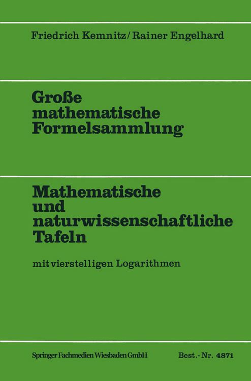 Produktbild: Gro&szlig;e mathematische Formelsammlung