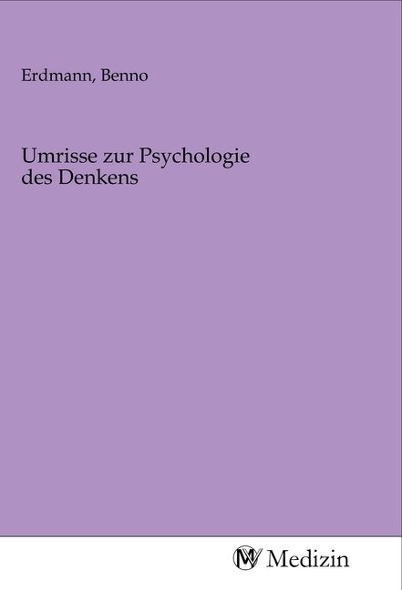 Produktbild: Umrisse zur Psychologie des Denkens