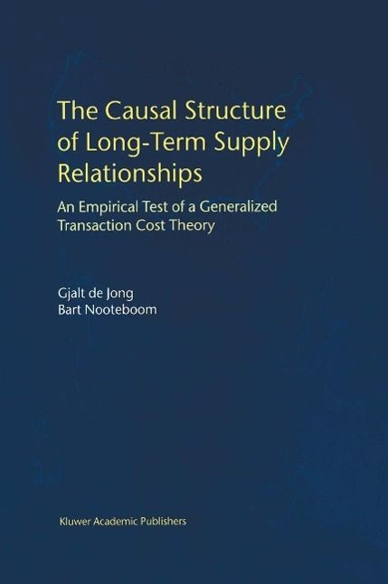 Produktbild: The Causal Structure of Long-Term Supply Relationships