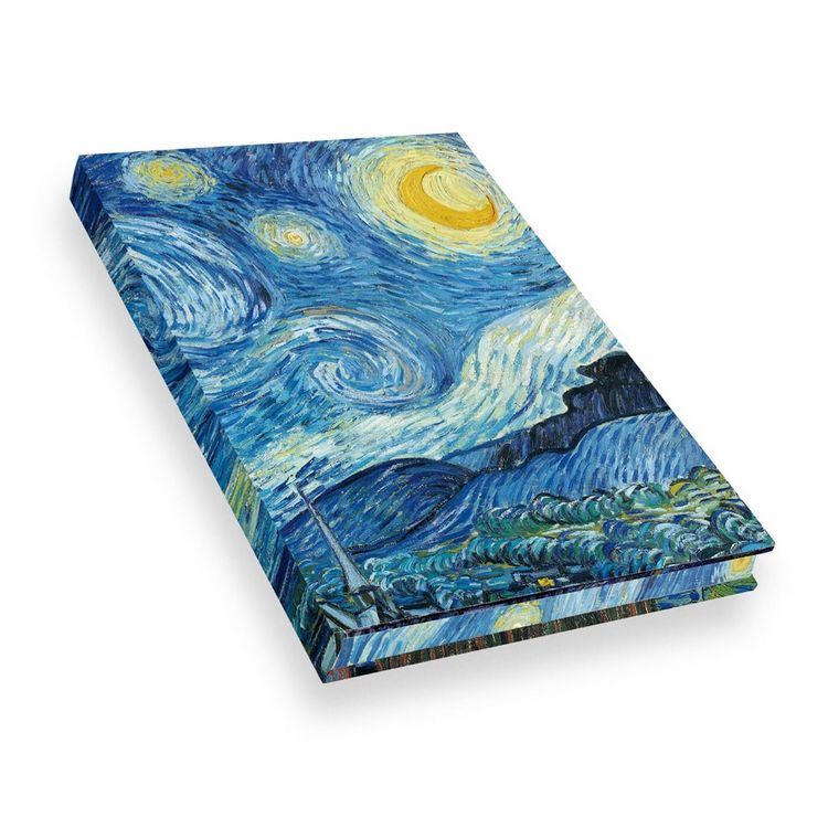 Produktbild: Notizbuch Echtleinen Van Gogh Die Sternennacht