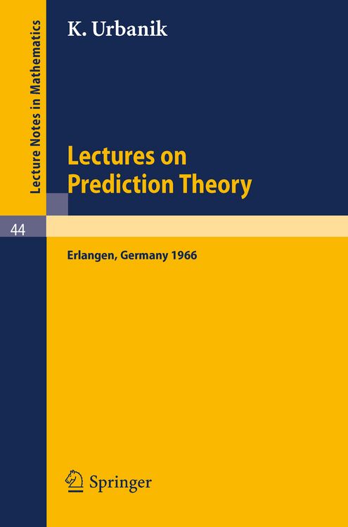 Produktbild: Lectures on Prediction Theory