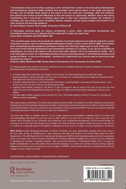 Produktbild: Working in International Development and Humanitarian Assistance