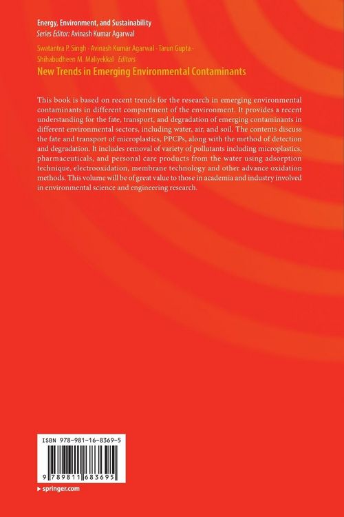 Produktbild: New Trends in Emerging Environmental Contaminants