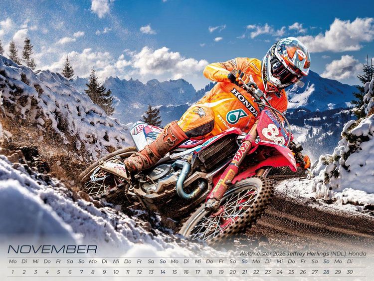 Produktbild: Motocross Artwork Edition Kalender 2027