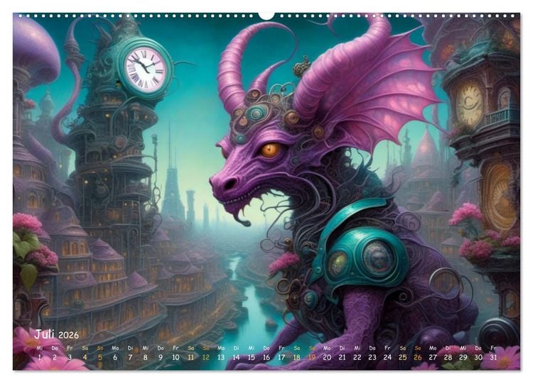 Produktbild: unm&ouml;gliche Traumwelten (Wandkalender 2026 DIN A2 quer), CALVENDO Monatskalender