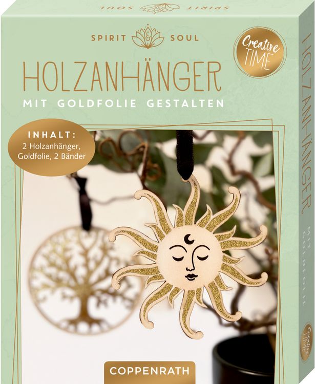 Produktbild: Holzanh.m.Goldfolie gestalten - Spirit & S.(Crea.Time),sort.