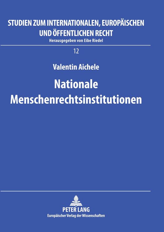 Produktbild: Nationale Menschenrechtsinstitutionen