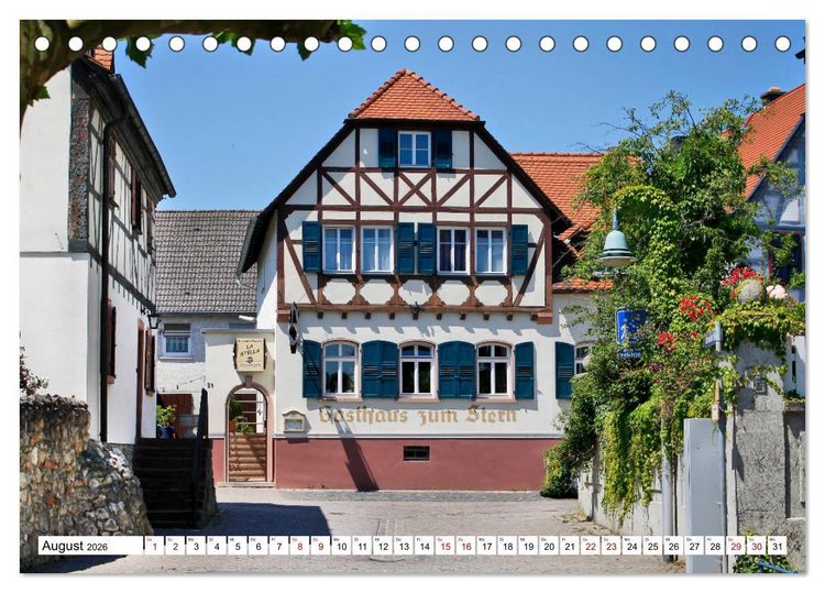 Produktbild: Fl&ouml;rsheim am Main vom Frankfurter Taxifahrer Petrus Bodenstaff (Tischkalender 2026 DIN A5 quer), CALVENDO Monatskalender