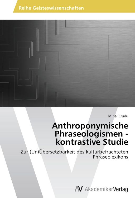 Produktbild: Anthroponymische Phraseologismen - kontrastive Studie