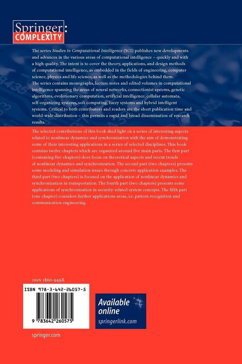 Produktbild: Recent Advances in Nonlinear Dynamics and Synchronization