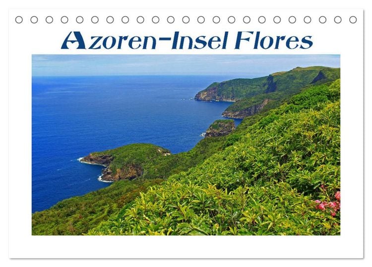 Produktbild: Azoren-Insel Flores - Farbtupfer auf einem erloschenen Vulkan Portugals (Tischkalender 2026 DIN A5 quer), CALVENDO Monatskalender