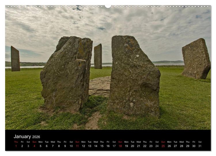 Produktbild: The Mainland Orkney - Scotland's Islands (High Quality Premium Wall Calendar 2026 DIN A2 landscape),CALVENDO 12 Month Wall Calendar