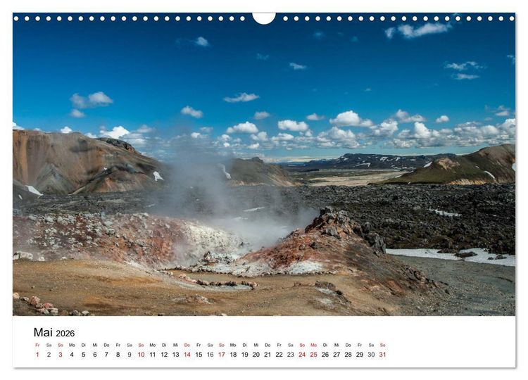 Produktbild: Island - rauhe Sch&ouml;nheit zum Verlieben (Wandkalender 2026 DIN A3 quer), CALVENDO Monatskalender