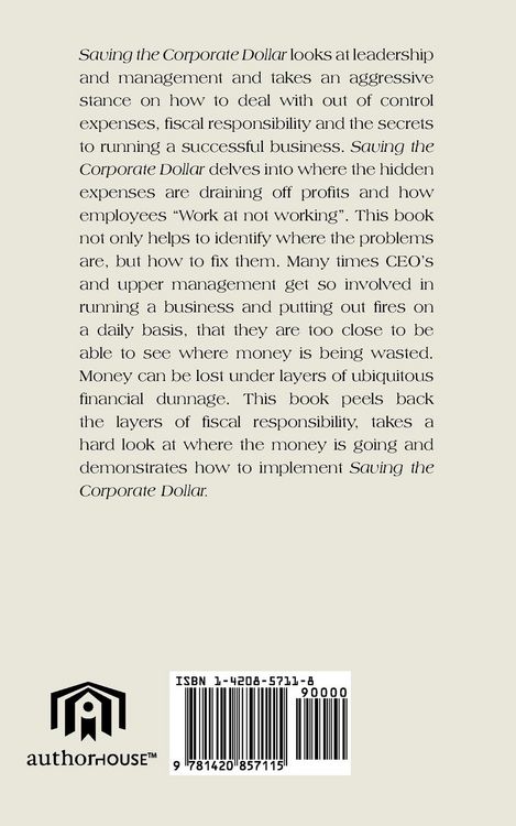 Produktbild: Saving the Corporate Dollar