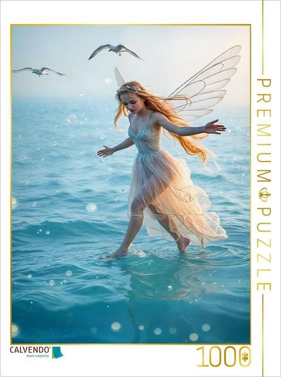 Produktbild: CALVENDO Puzzle Die Meeresfee der Freiheit - Wo Wellen fliegen lernen | 1000 Teile Lege-Gr&ouml;&szlig;e 64x48cm Foto-Puzzle f&uuml;r gl&uuml;ckliche Stunden