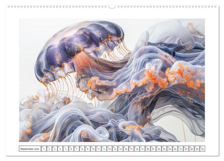 Produktbild: Mamorkunst (Wandkalender 2026 DIN A2 quer), CALVENDO Monatskalender