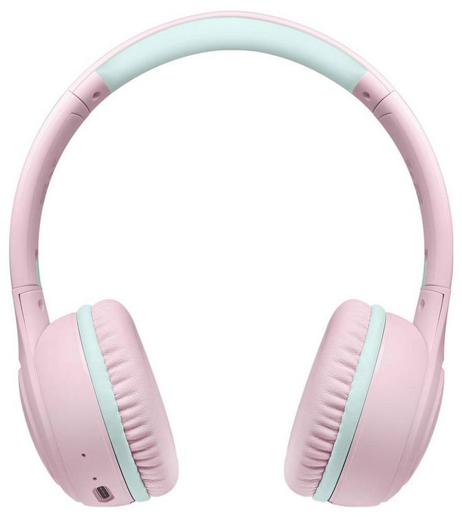 Produktbild: LogiLink BT0073P On Ear Headset Bluetooth&reg;, kabelgebunden Rosa, Hellblau Faltbar, Lautst&auml;rkebegrenzung