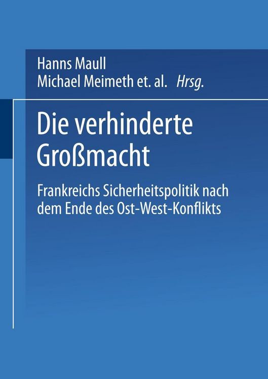 Produktbild: Die verhinderte Gro&szlig;macht