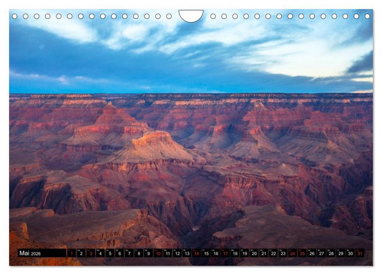 Produktbild: GRAND CANYON - Einblicke (Wandkalender 2026 DIN A4 quer), CALVENDO Monatskalender
