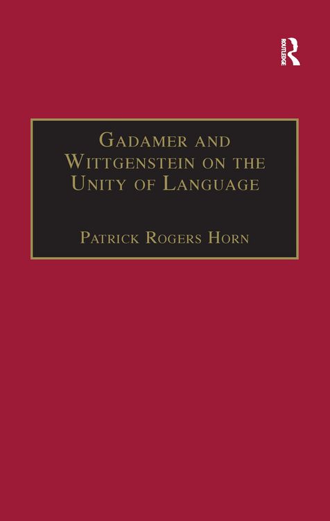 Produktbild: Gadamer and Wittgenstein on the Unity of Language