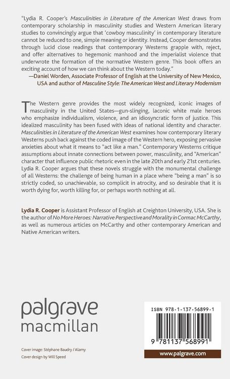 Produktbild: Masculinities in Literature of the American West