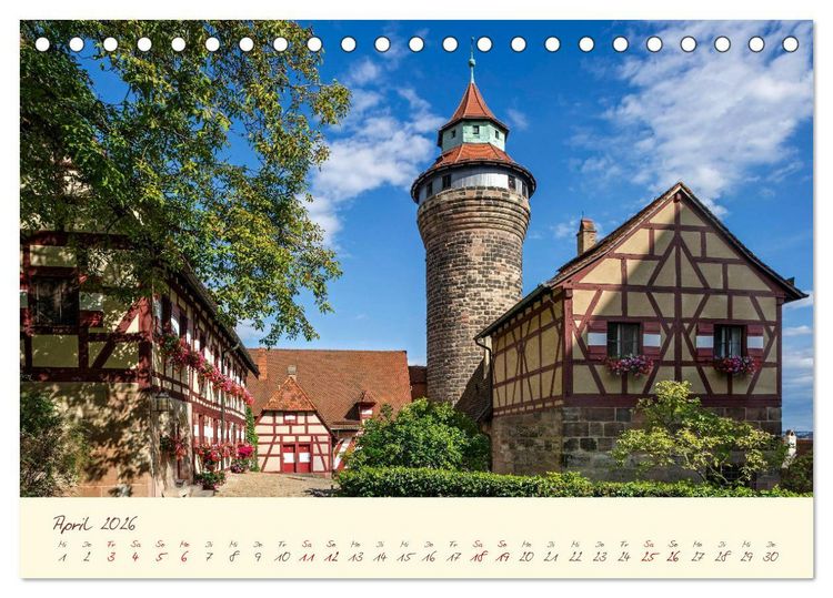 Produktbild: Burgen in Bayern Bayerns trutzige Vergangenheit (Tischkalender 2026 DIN A5 quer), CALVENDO Monatskalender