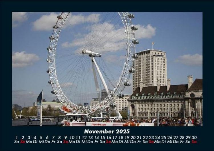 Produktbild: Londons sch&ouml;nste Seiten 2025 Fotokalender DIN A5