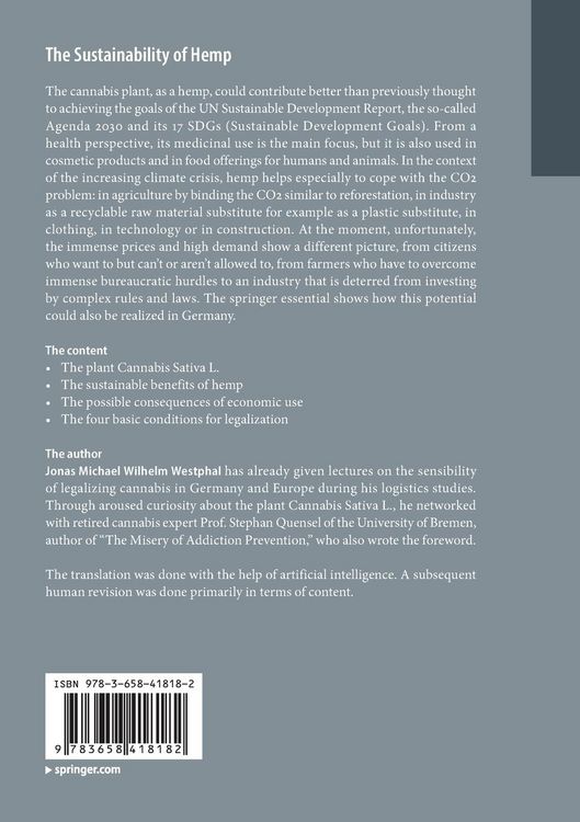 Produktbild: The Sustainability of Hemp