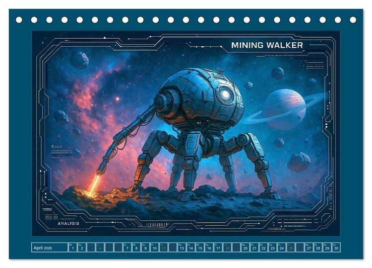 Produktbild: Intelligente Alientechnik (Tischkalender 2026 DIN A5 quer), CALVENDO Monatskalender