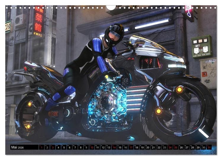 Produktbild: Frauen und Traumbikes (Wandkalender 2026 DIN A3 quer), CALVENDO Monatskalender