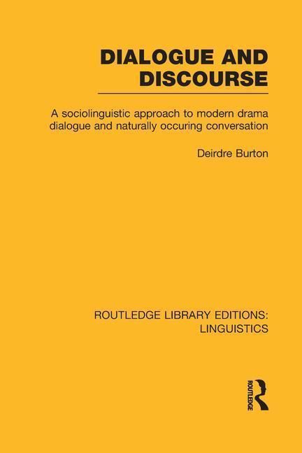 Produktbild: Burton, D: Dialogue and Discourse