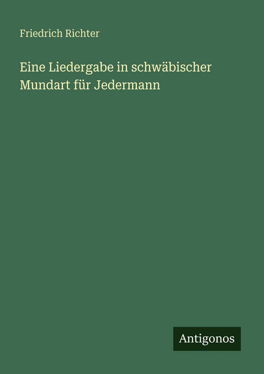 Produktbild: Eine Liedergabe in schw&auml;bischer Mundart f&uuml;r Jedermann