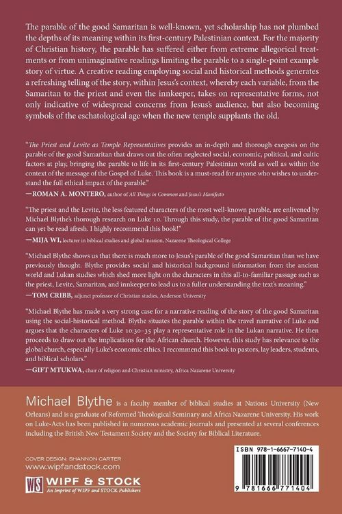Produktbild: The Priest and Levite as Temple Representatives
