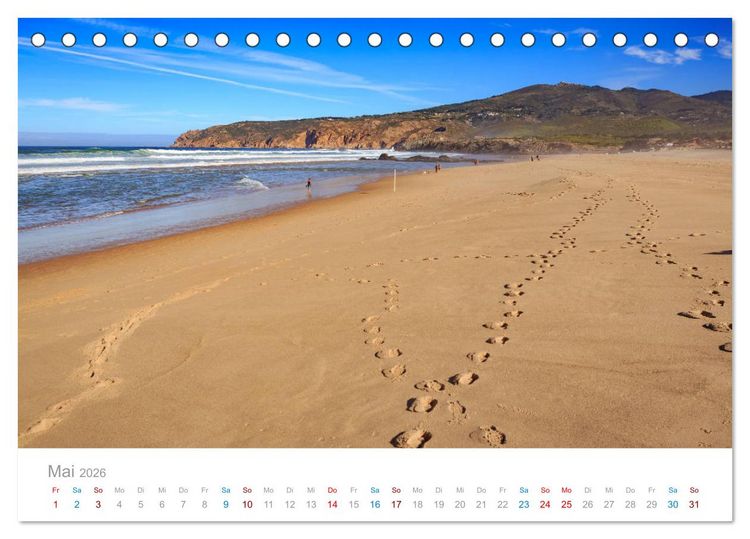 Produktbild: ESTORIL - die sch&ouml;nsten Badeorte Lissabons (Tischkalender 2026 DIN A5 quer), CALVENDO Monatskalender