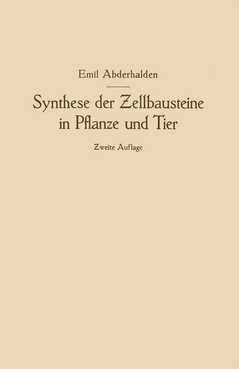 Produktbild: Synthese der Zellbausteine in Pflanze und Tier