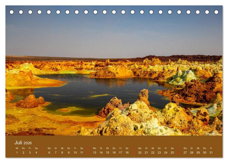 Produktbild: &Auml;thiopien Landschaften der Gegens&auml;tze (Tischkalender 2026 DIN A5 quer), CALVENDO Monatskalender