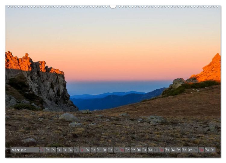 Produktbild: Korsika - Weitwanderweg GR 20 (Wandkalender 2026 DIN A2 quer), CALVENDO Monatskalender