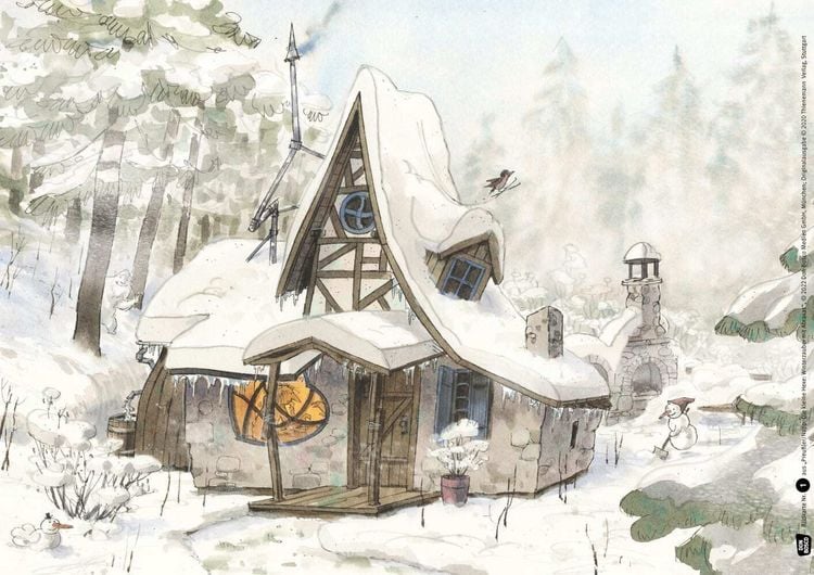 Produktbild: Die kleine Hexe. Winterzauber mit Abraxas. Kamishibai Bildkartenset