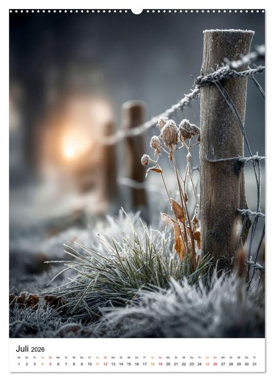 Produktbild: Wintermomente - Natur im wei&szlig;en Kleid (hochwertiger Premium Wandkalender 2026 DIN A2 hoch), Kunstdruck in Hochglanz