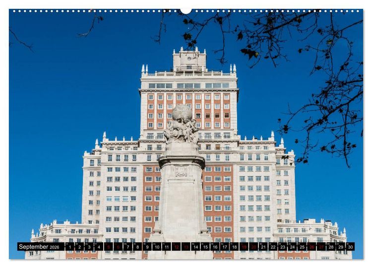 Produktbild: Madrid - Stadtansichten (Wandkalender 2026 DIN A2 quer), CALVENDO Monatskalender