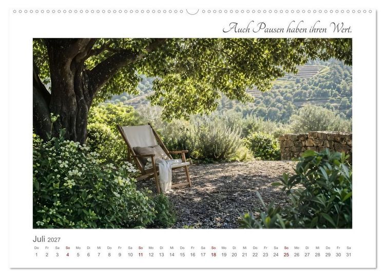 Produktbild: Dort, wo es leiser wird - Zw&ouml;lf Orte zum Ankommen, Durchatmen und Verweilen (Wandkalender 2027 DIN A2 quer), CALVENDO Monatskalender