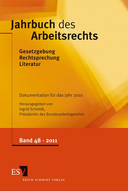 Produktbild: Jahrbuch des Arbeitsrechts. Gesetzgebung - Rechtsprechung - Literatur.... / Jahrbuch des Arbeitsrechts