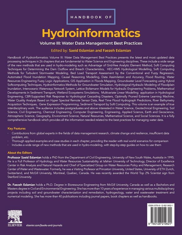 Produktbild: Handbook of HydroInformatics