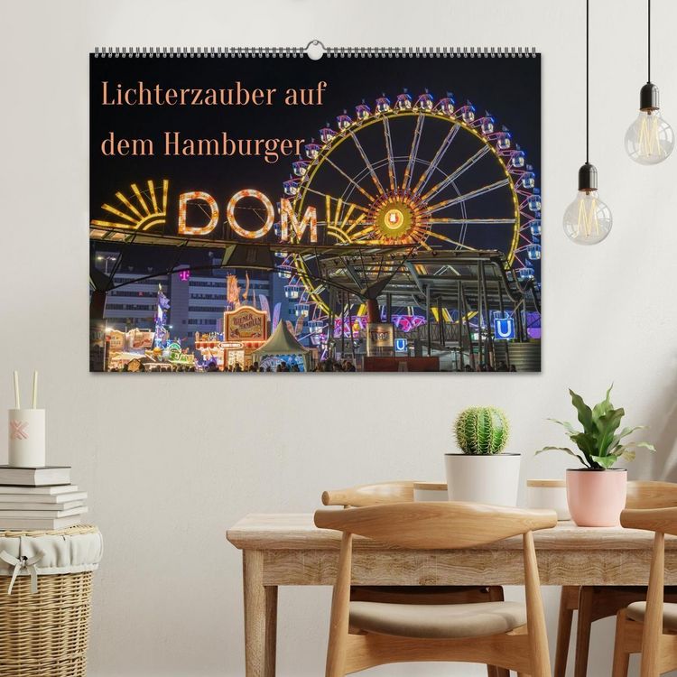 Produktbild: Lichterzauber auf dem Hamburger Dom (Wandkalender 2027 DIN A2 quer), CALVENDO Monatskalender