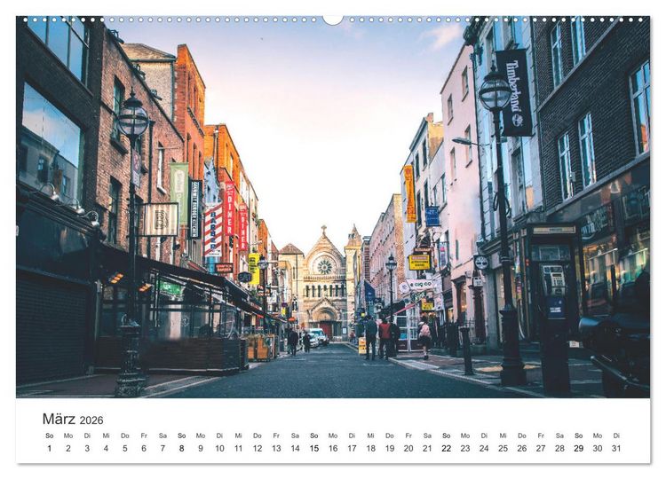 Produktbild: Dublin - Irlands beeindruckende Hauptstadt. (hochwertiger Premium Wandkalender 2026 DIN A2 quer), Kunstdruck in Hochglanz